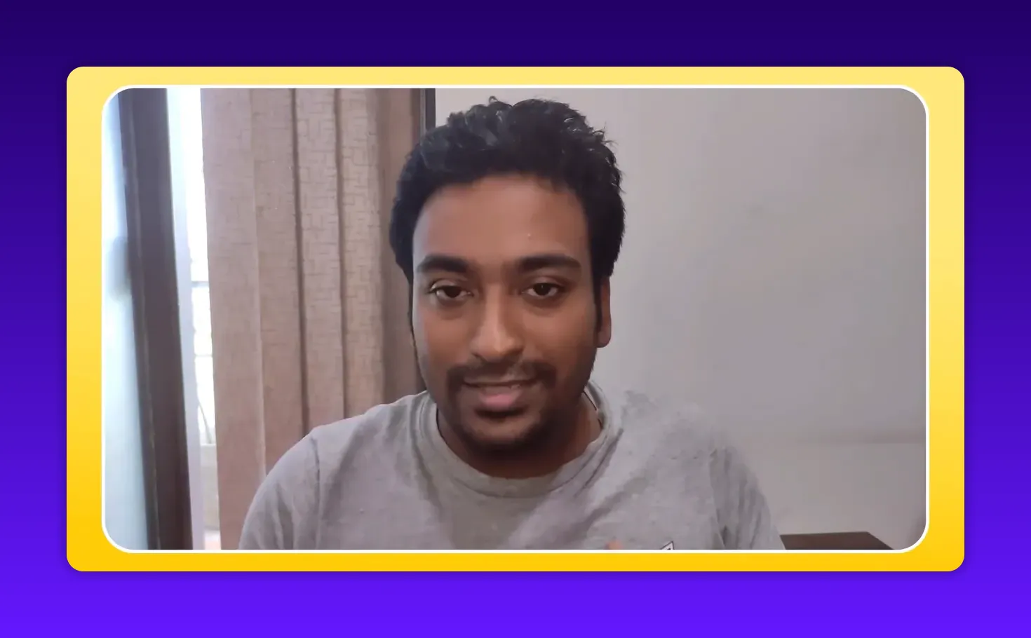 Clear video screenshot of presenter looking at camera, smiling slightly — ideal thumbnail for SMART goals section