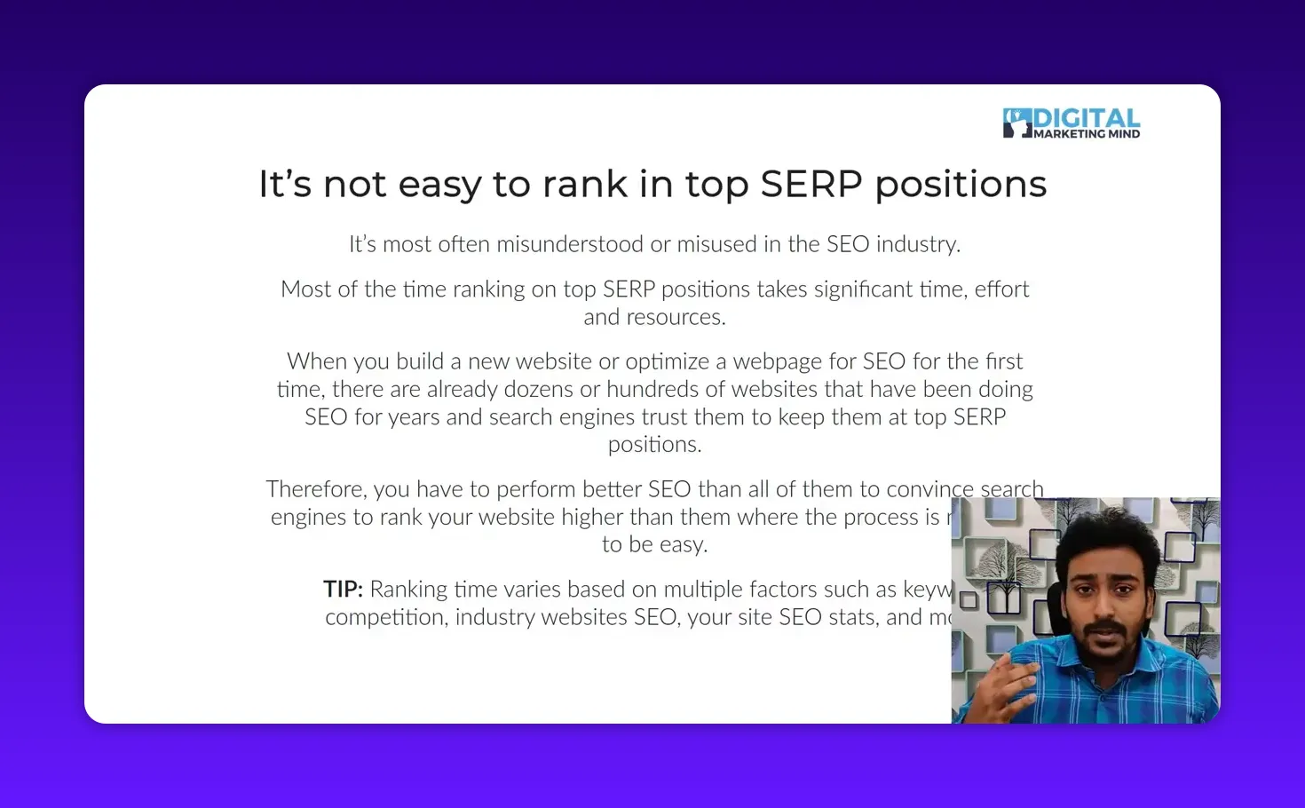 Clear presentation slide titled