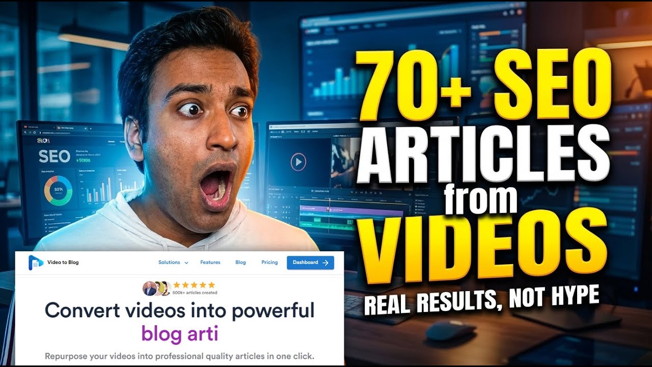 Video To Blog AI Review: I Generated 70+ SEO Articles (Real Results)